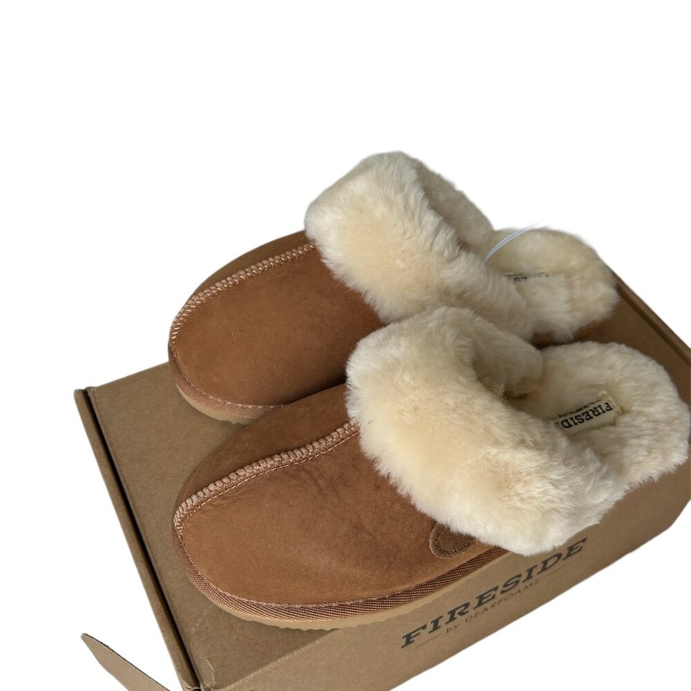NWT / Fireside by Dearfoams Shearling Slippers